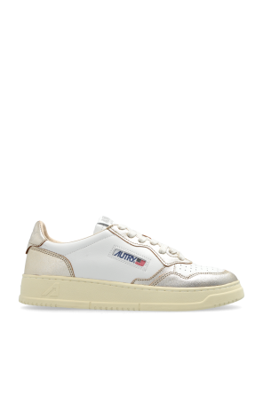 スニーカー AUTRY Woman Sneakers White PTLW WB16 AUTRY Medalist Low Sneakers in Leather Bicolor White and